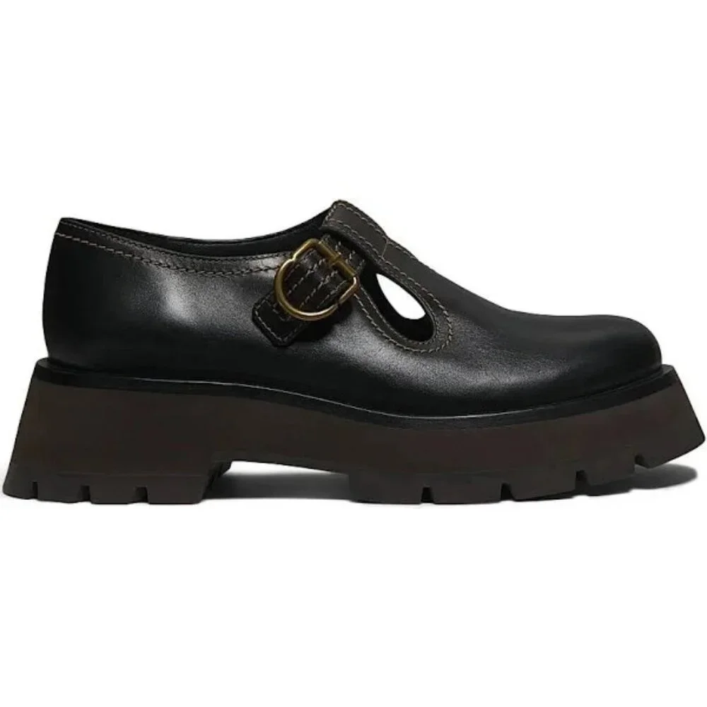NEW 3.1 Phillip Lim Women's Kate-Lug Sole Mary Jane BLACK SIZE 9/100%AUTHENTIC - Picture 2 of 10